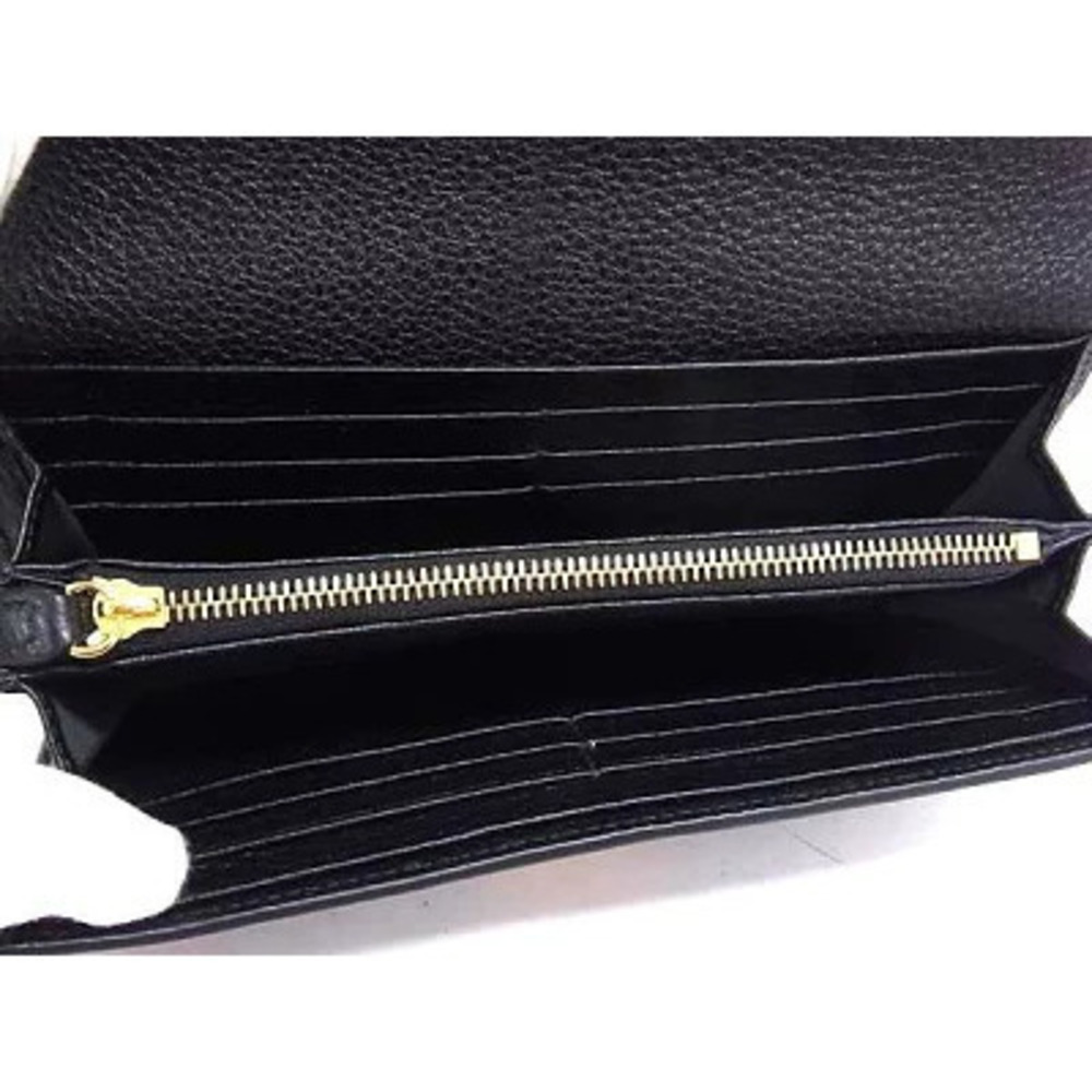 GUCCI Softbit Continental Wallet Black Leather Bi fold Long - Picture 5 of 6